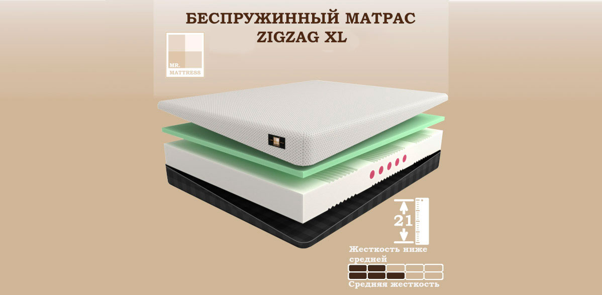 Матрас Zigzag XL 160x195